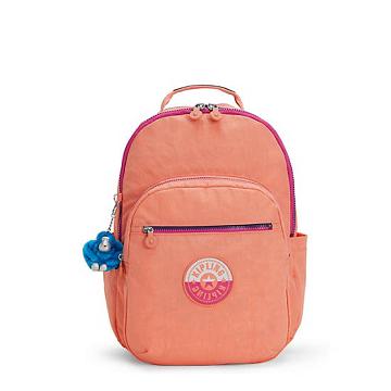 Kipling Seoul Large 15" Backpack Laptoptassen Oranje | NL 1560BE